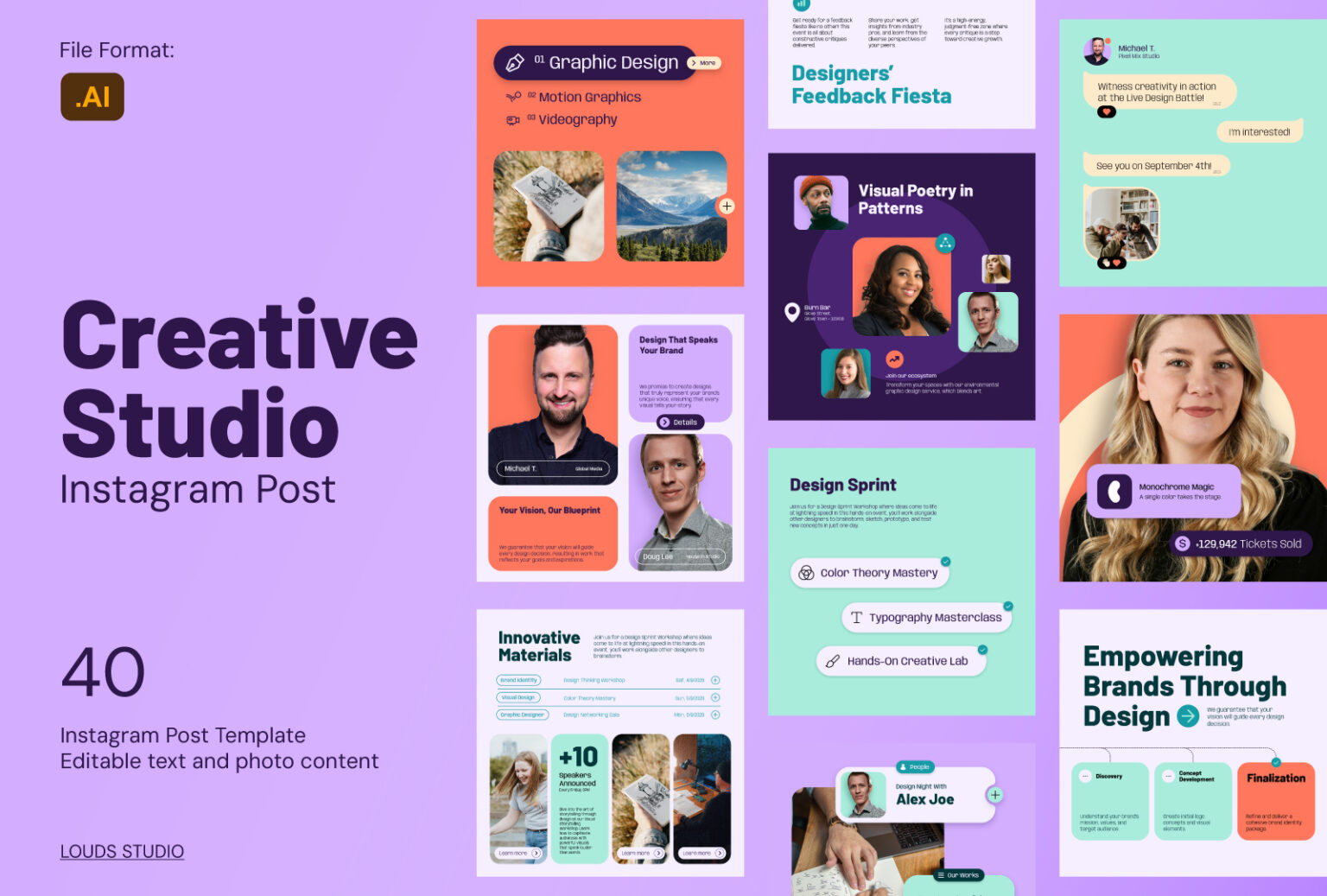 louds studio, pitch, business, startup, creative, studio, startup, company, professional, highlights, studio, design, identity, team, branding, retro, art, trend, agency, developer, present, dashboard, entrepreneur, ui, collaboration, interface, pop up, trend